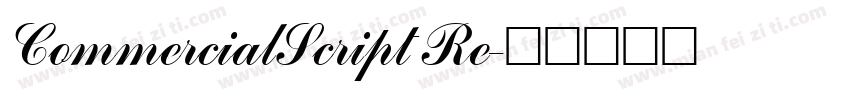 CommercialScript Re字体转换